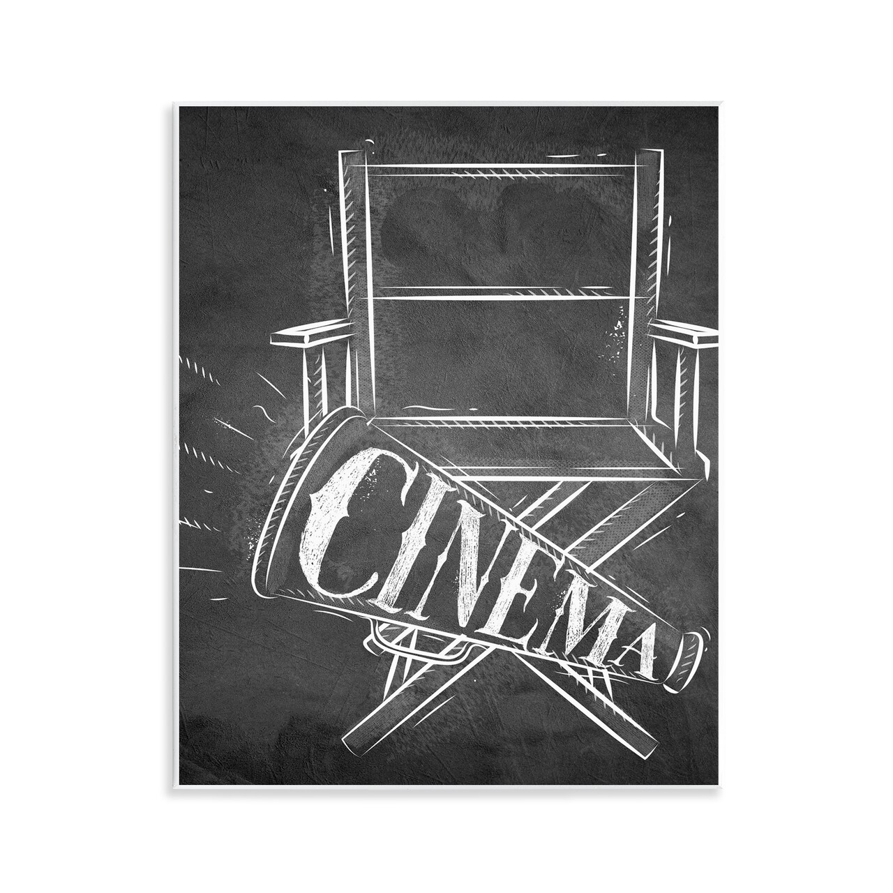 Stupell Industries Cinema & Director's Chair Wall Plaque By Kim Allen